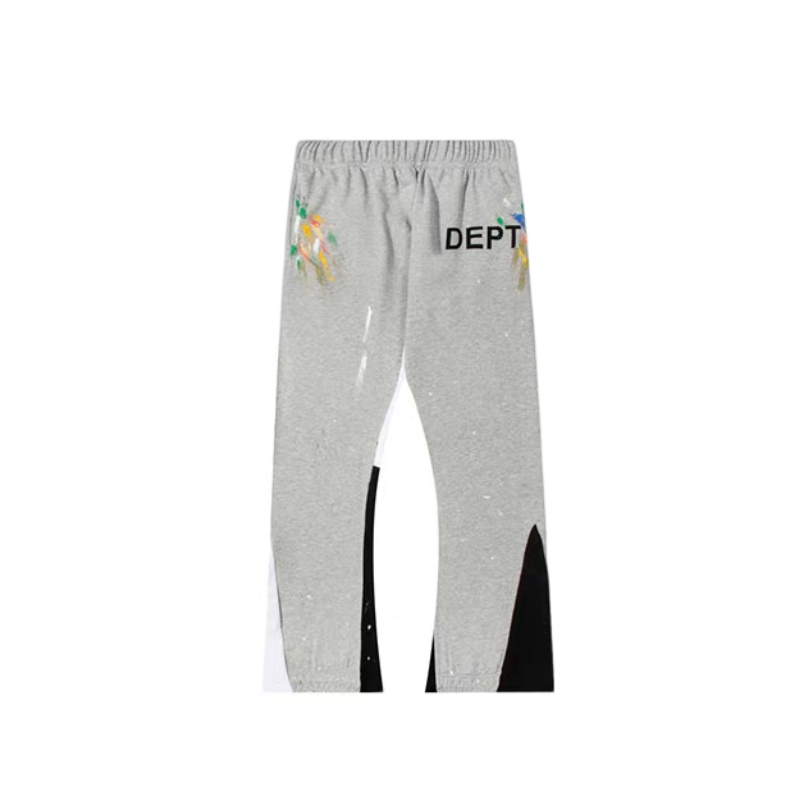 Gallery Dept Grey Splash Paint Flare Pants OKZY2026190