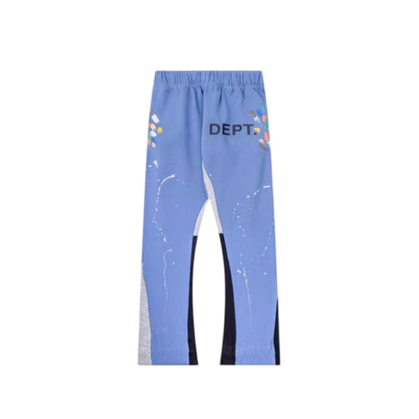 Gallery Dept Blue Splash Paint Flare Pants OKZY2026191