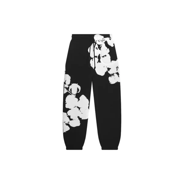 Denim Tears Black Cotton Wreath Sweatpants OKZY2026197