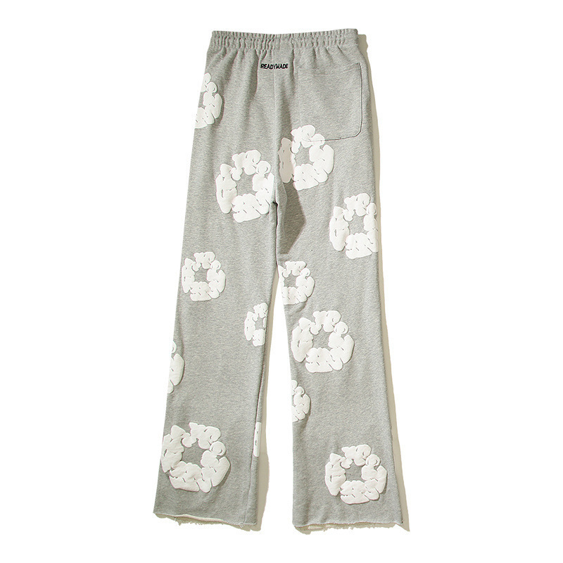 Denim Tears Grey Cotton Wreath Flare Sweatpants OKZY2026199