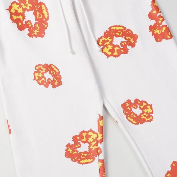 Denim Tears White Orange Cotton Wreath Sweatpants OKZY2026203