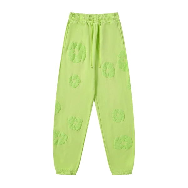 Denim Tears Neon Green Cotton Wreath Sweatpants OKZY2026206