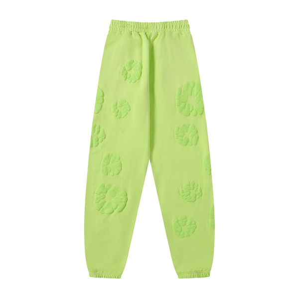 Denim Tears Neon Green Cotton Wreath Sweatpants OKZY2026206