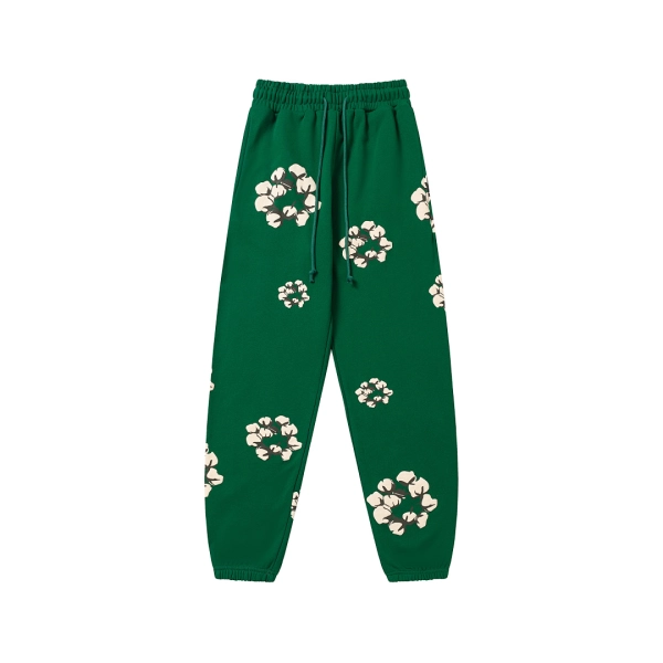 Denim Tears Green Cotton Wreath Sweatpants OKZY2026208