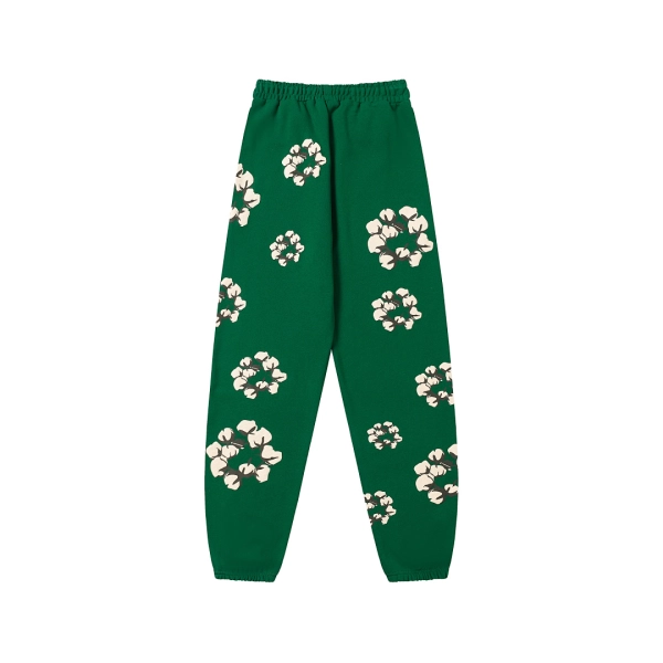 Denim Tears Green Cotton Wreath Sweatpants OKZY2026208