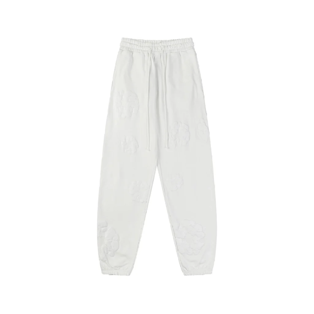 Denim Tears White 3D Wreath Sweatpants OKZY2026209