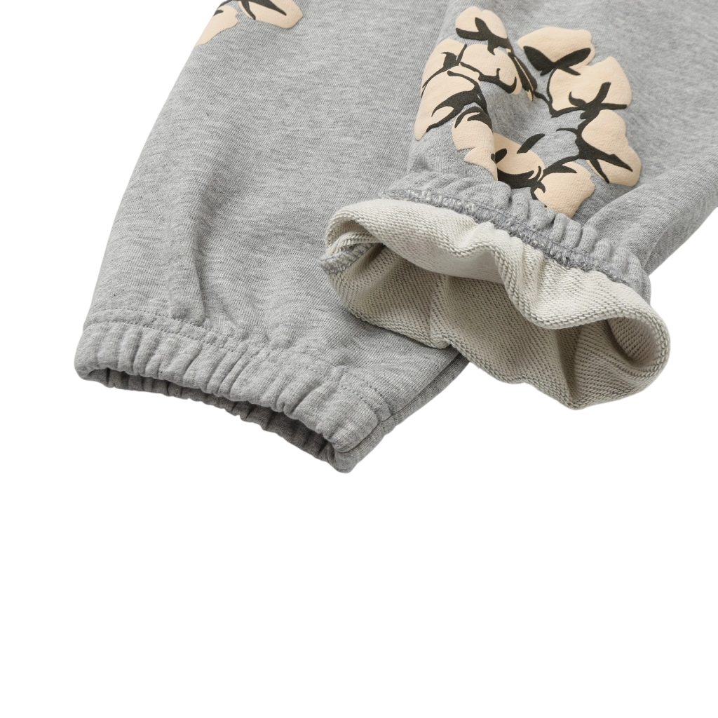 Denim Tears Grey Beige Cotton Wreath Sweatpants OKZY2026211