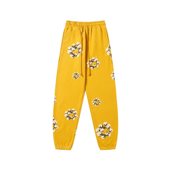 Denim Tears Yellow Cotton Wreath Sweatpants OKZY2026212