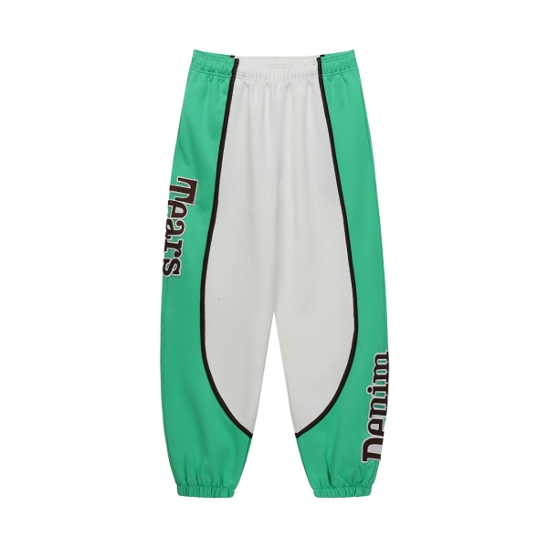 Denim Tears Green White Colorblock Sweatpants OKZY2026215