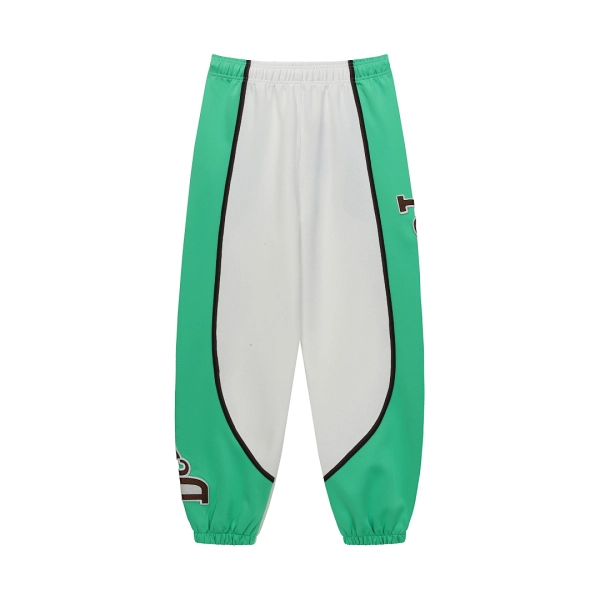 Denim Tears Green White Colorblock Sweatpants OKZY2026215