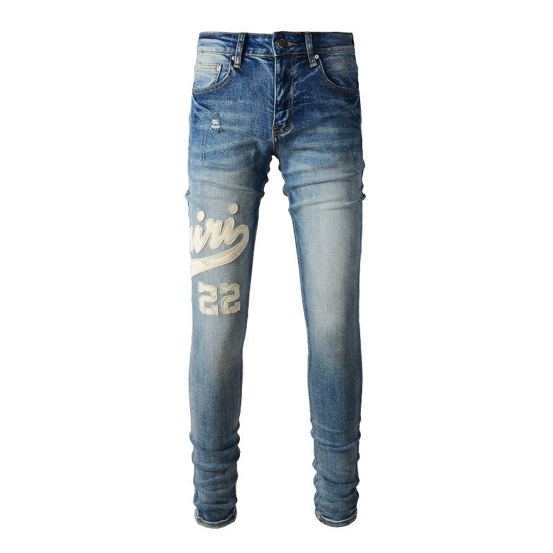Amiri Varsity 22 Embroidered Skinny Jeans OKZY202622