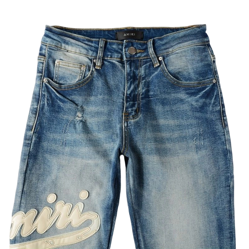 Amiri Varsity 22 Embroidered Skinny Jeans OKZY202622