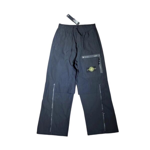 Stone Island Black Multi Zip Cargo Pants OKZY2026241