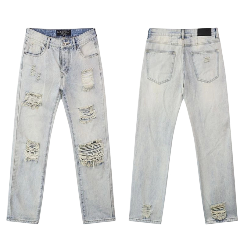 Godspeed Light Blue Ripped Jeans OKZY2026257