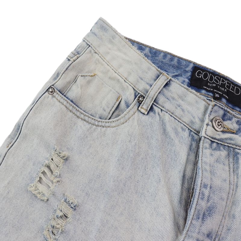 Godspeed Light Blue Ripped Jeans OKZY2026257