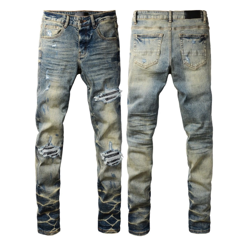 Amiri Rhinestone Patch Vintage Jeans OKZY202625
