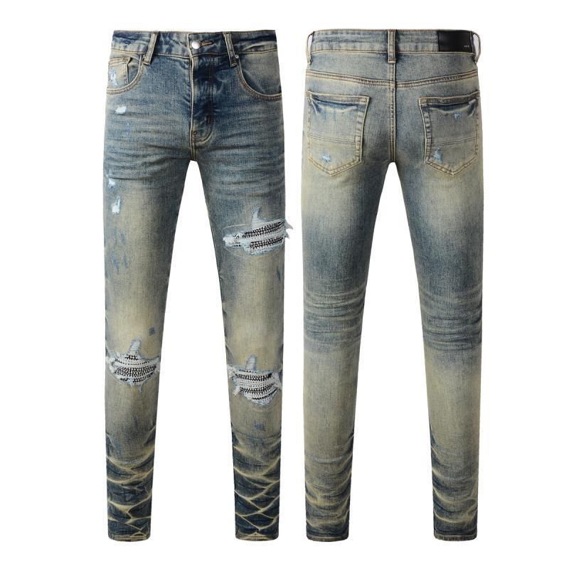Amiri Rhinestone Patch Vintage Jeans OKZY202625