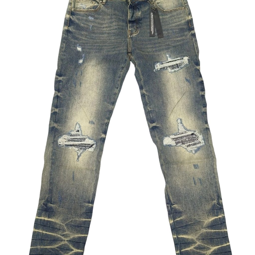 Amiri Rhinestone Patch Vintage Jeans OKZY202625