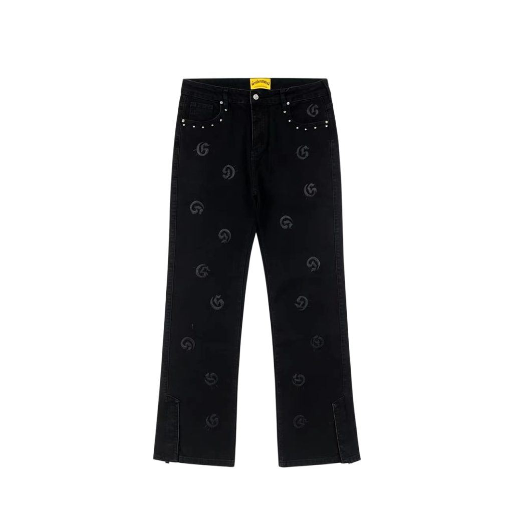 Godspeed Black Embroidered Flare Jeans OKZY2026265