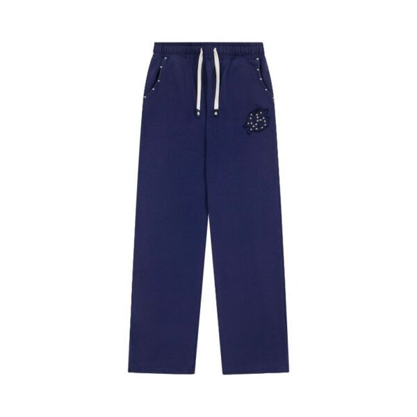 Godspeed Navy Studded Logo Sweatpants OKZY2026273