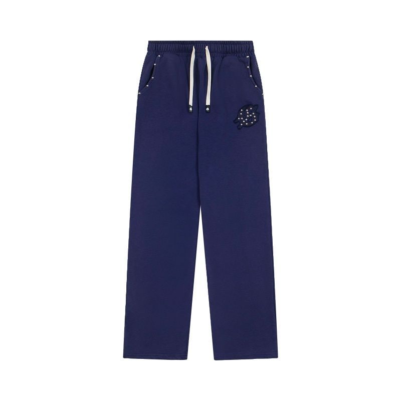 Godspeed Navy Studded Logo Sweatpants OKZY2026273
