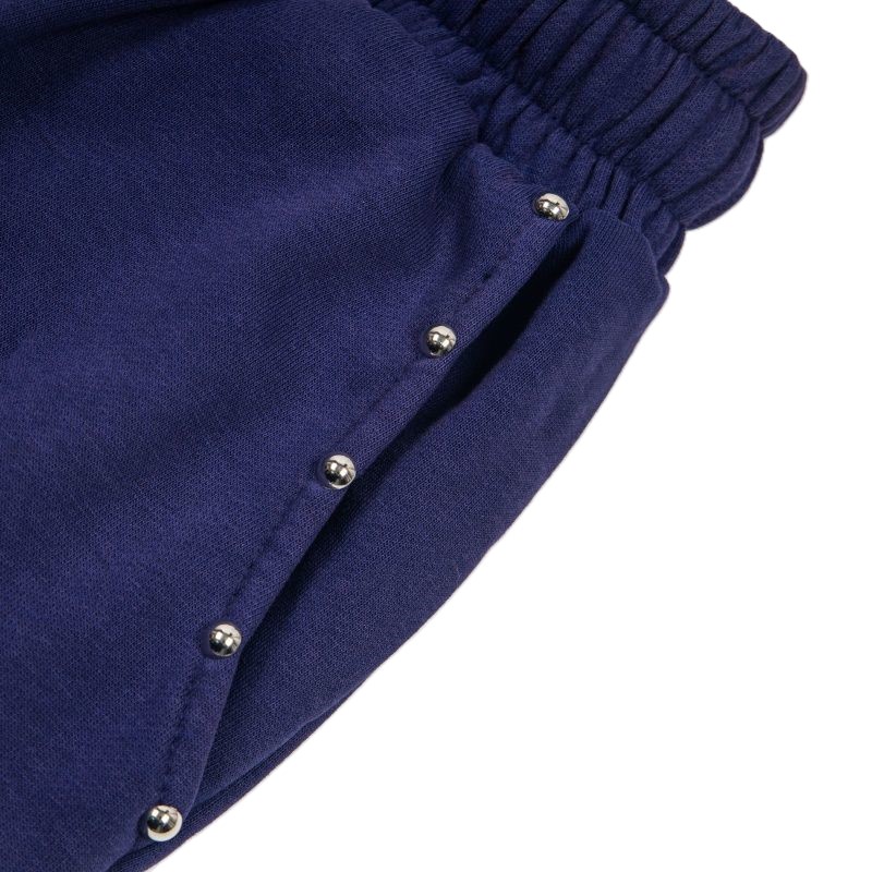 Godspeed Navy Studded Logo Sweatpants OKZY2026273