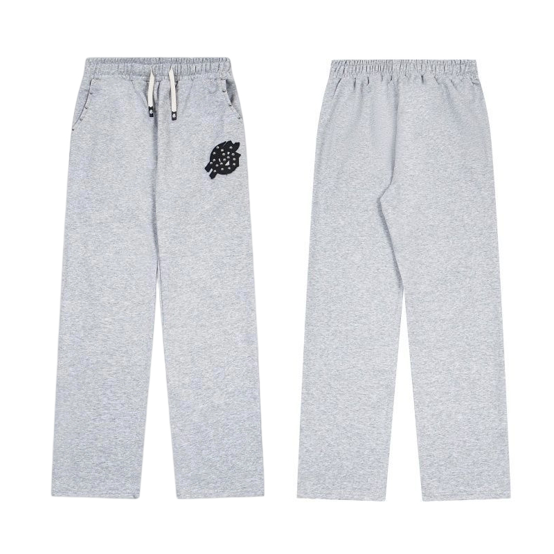 Godspeed Grey Studded Logo Sweatpants OKZY2026274