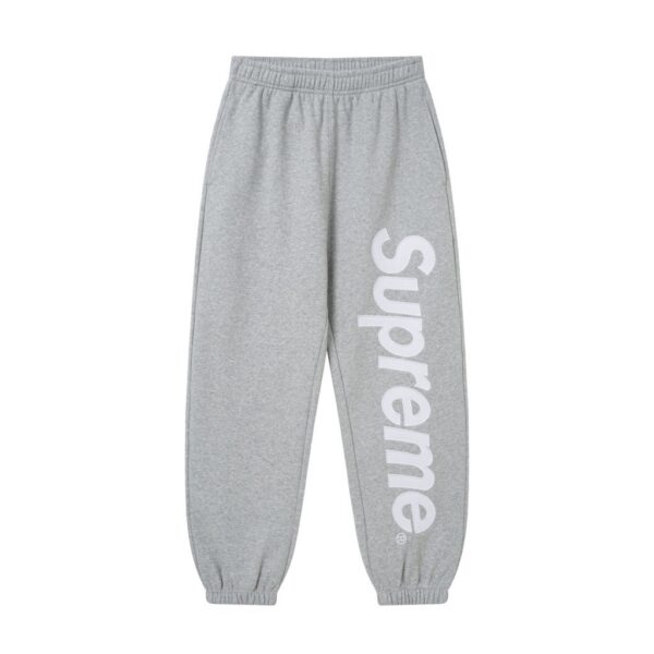 Supreme Grey Vertical Logo Sweatpants OKZY2026291