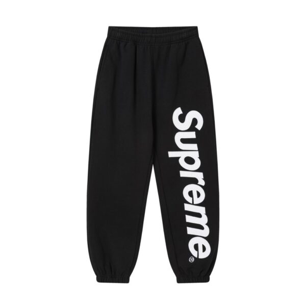 Supreme Black Vertical Logo Sweatpants OKZY2026292