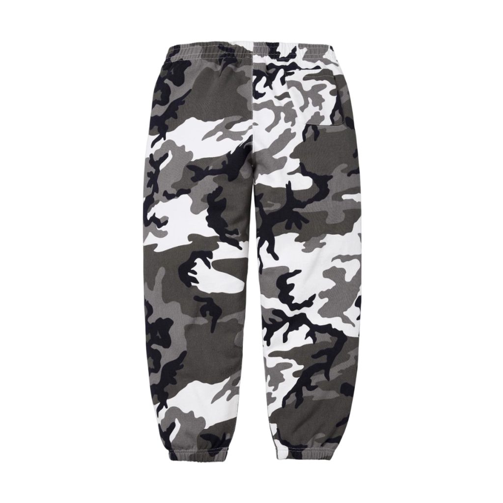 Supreme Grey Camo Vertical Logo Sweatpants OKZY2026294