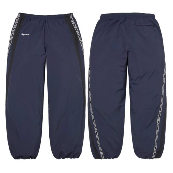 Supreme Navy Tape Logo Track Pants OKZY2026296