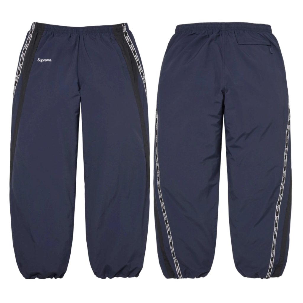 Supreme Navy Tape Logo Track Pants OKZY2026296