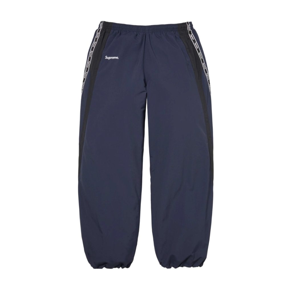 Supreme Navy Tape Logo Track Pants OKZY2026296