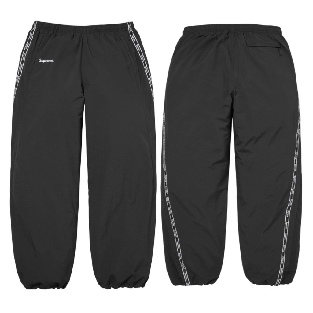Supreme Black Tape Logo Track Pants OKZY2026297