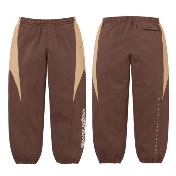 Supreme Brown Color Block Sweatpants OKZY2026301