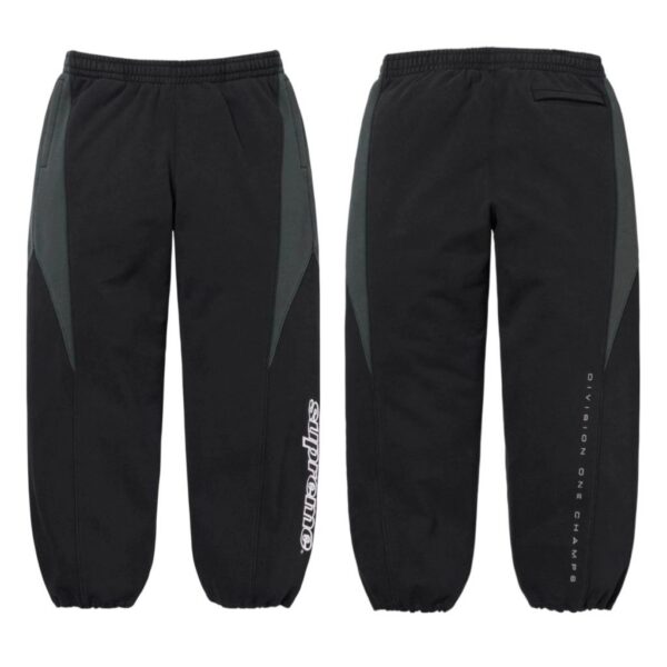 Supreme Black Grey Color Block Sweatpants OKZY2026303