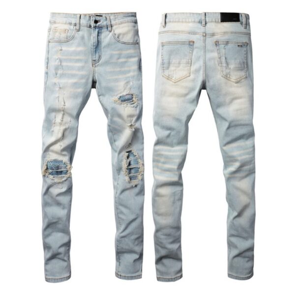 Amiri Frayed Strip Repair Skinny Jeans OKZY202630