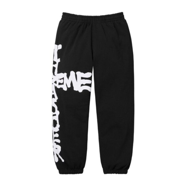 Supreme Black Side Big Print PantsSweatpants OKZY2026345