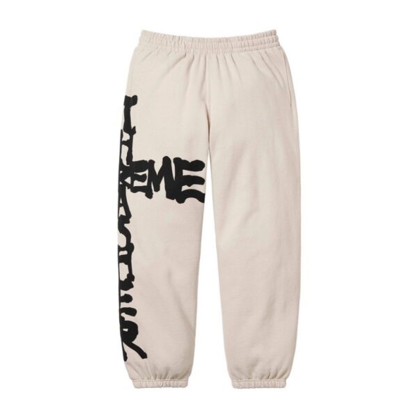 Supreme Beige Side Big Print Pants OKZY2026347