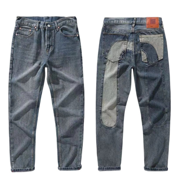 Evisu Two Tone Paneled Jeans OKZY2026349