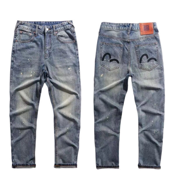 Evisu Splash Ink Seagull Jeans OKZY2026350