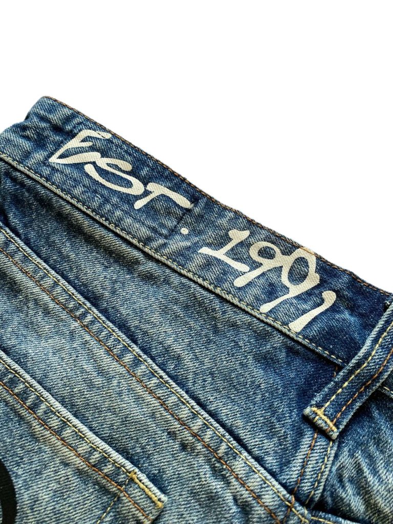 Evisu Handwritten Print Denim Pants OKZY2026355