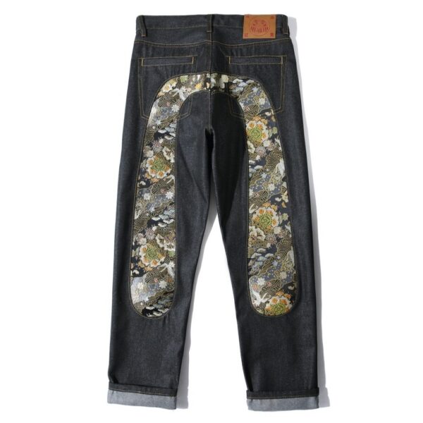 Evisu Floral Brocade Big M Jeans OKZY2026356