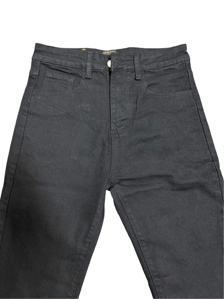 Evisu Yellow Seagull Embroidery Black Jeans OKZY2026362