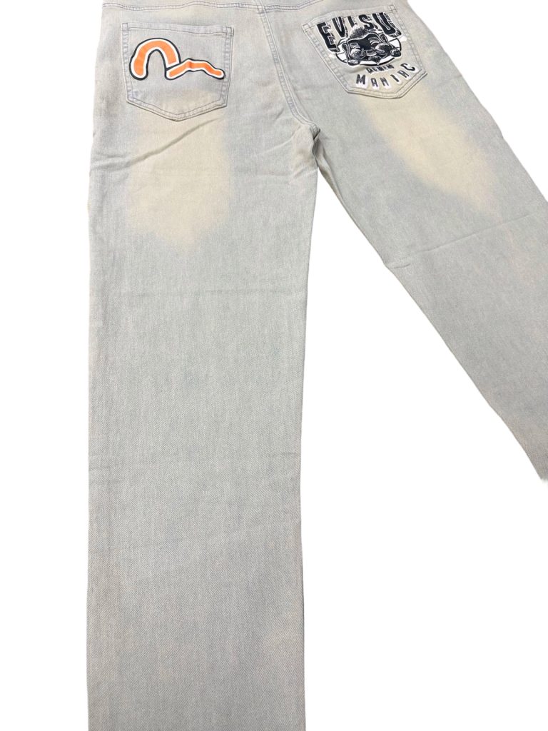 Evisu Orange Seagull Light Wash Jeans OKZY2026363