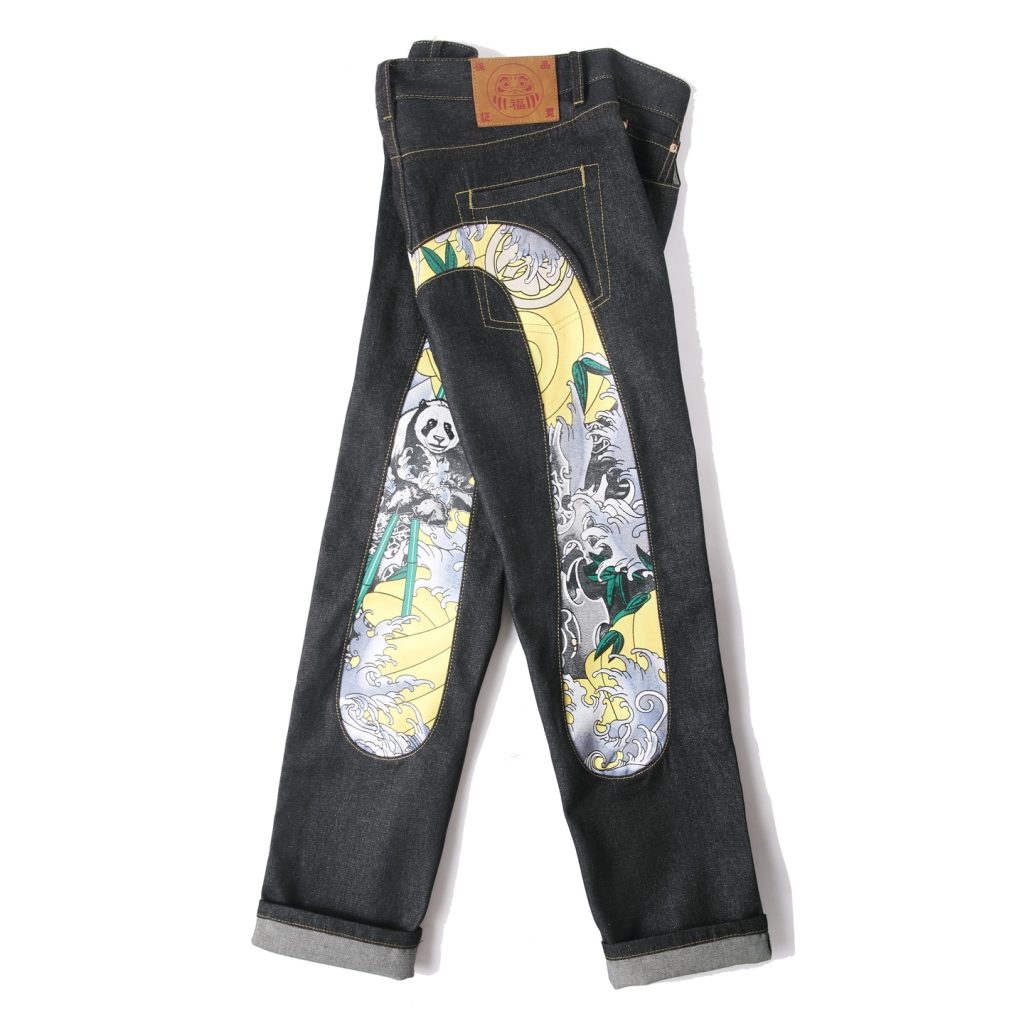 Evisu panda printed straight leg pants OKZY2026370