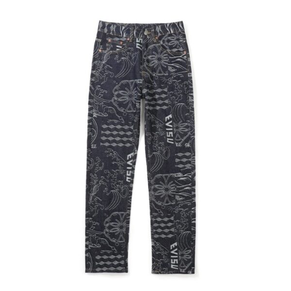 Evisu Jacquard Full Print Jeans OKZY2026371