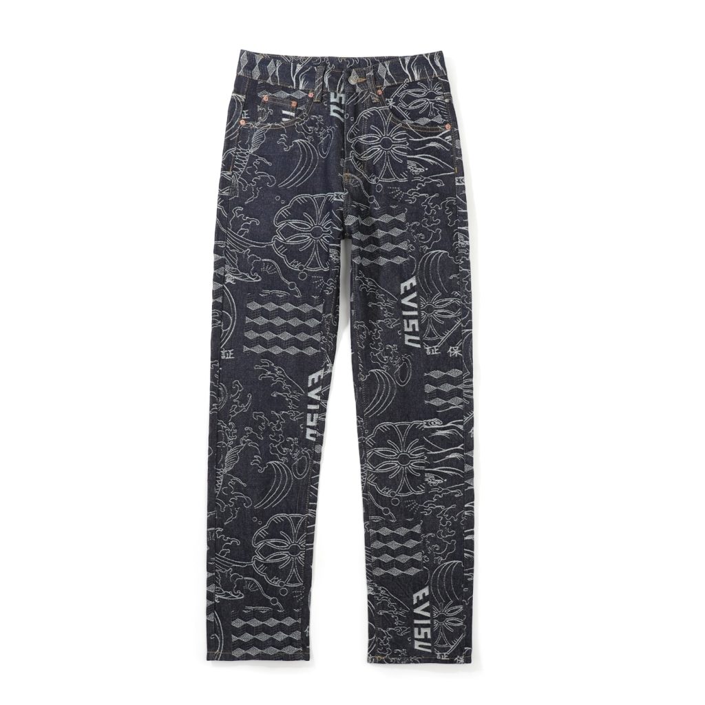 Evisu Jacquard Full Print Jeans OKZY2026371