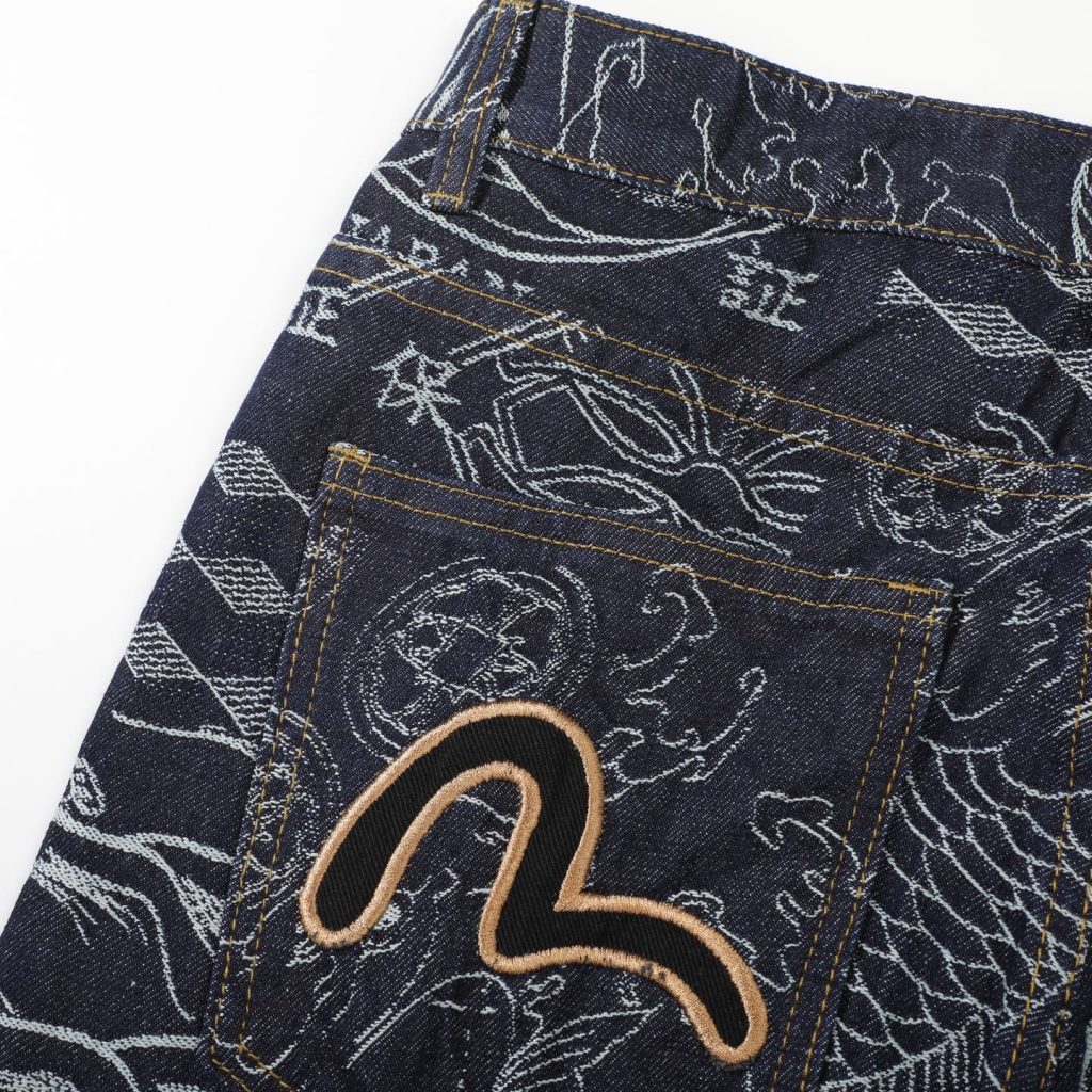 Evisu Jacquard Full Print Jeans OKZY2026371