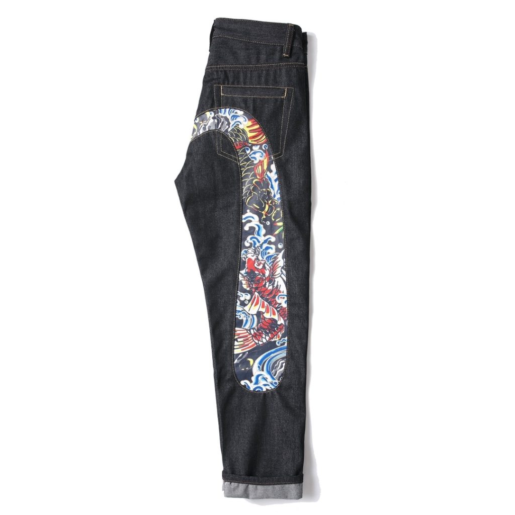 Evisu printed koi straight leg pants OKZY2026377